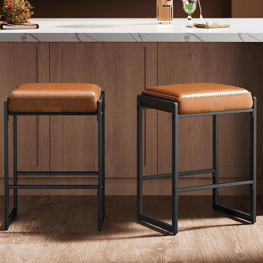 Stylish VASAGLE EKHO Collection Bar Stools Set of 2 for Home