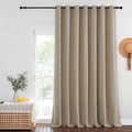 Blackout Curtains for Sliding Glass Door Room Divider - Taupe, W100 x