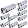 10GBase-SR SFP+ LC Transceiver Pack of 10 - 10GbE Multimode Modules