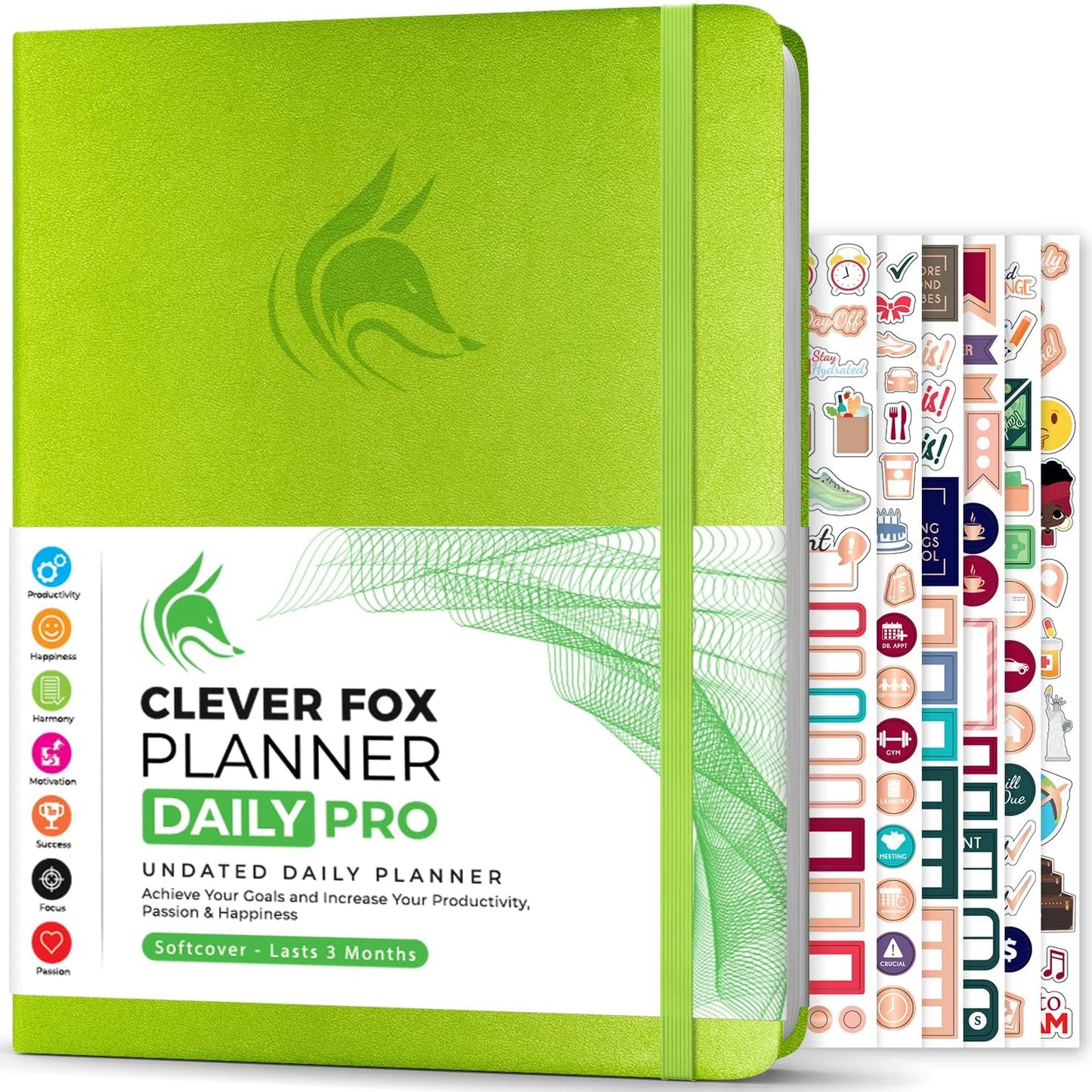 Clever Fox Daily Planner Pro - A4 Size Life Organizer for Goals