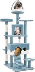 Yaheetech Cat Tree 72.5in Ocean-Themed Tower - Multi-Level Play Center