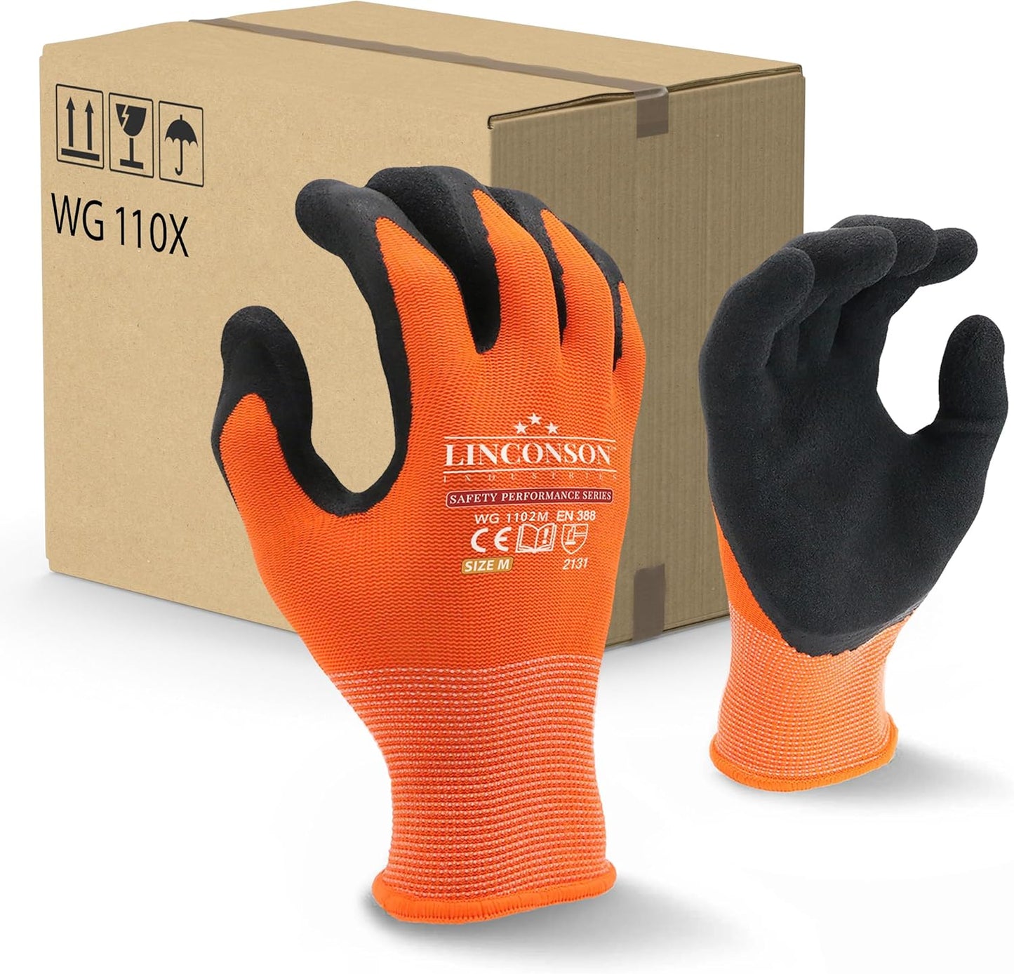 12 Pack Safety Performance Series Construction Mechanics Gloves