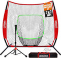 7ftx7ft Portable Baseball Net Set - Batting, Hitting & Pitching