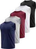 Men's Dry Fit Moisture Wicking Sleeveless Tank Tops - Quick Dry 3 & 5