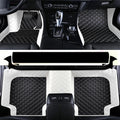 Customize All-Weather Luxury Leather Floor Mats by Model - Edge White