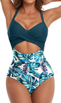 One Piece Tummy Control Cutout Swimsuit - Flattering High (Style H2WY)