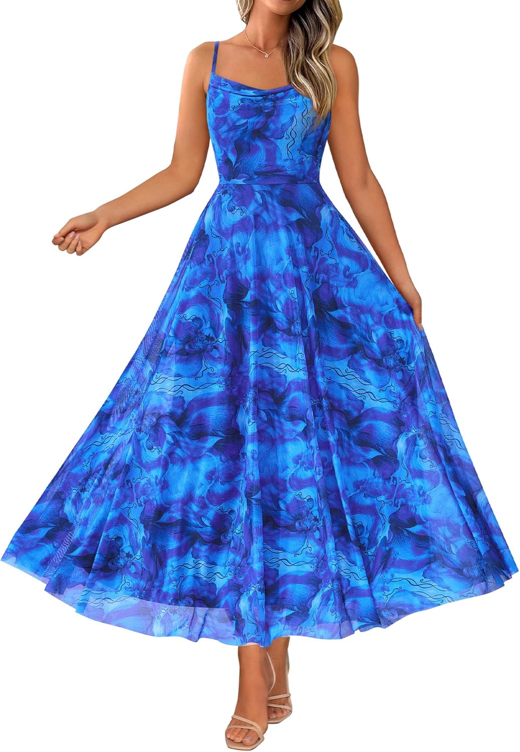 BTFBM Women Summer Floral Maxi Dresses for Elegant Occasions