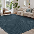 Bavni 8x10 Area Rug Midnight Blue - Machine Washable, Low Pile