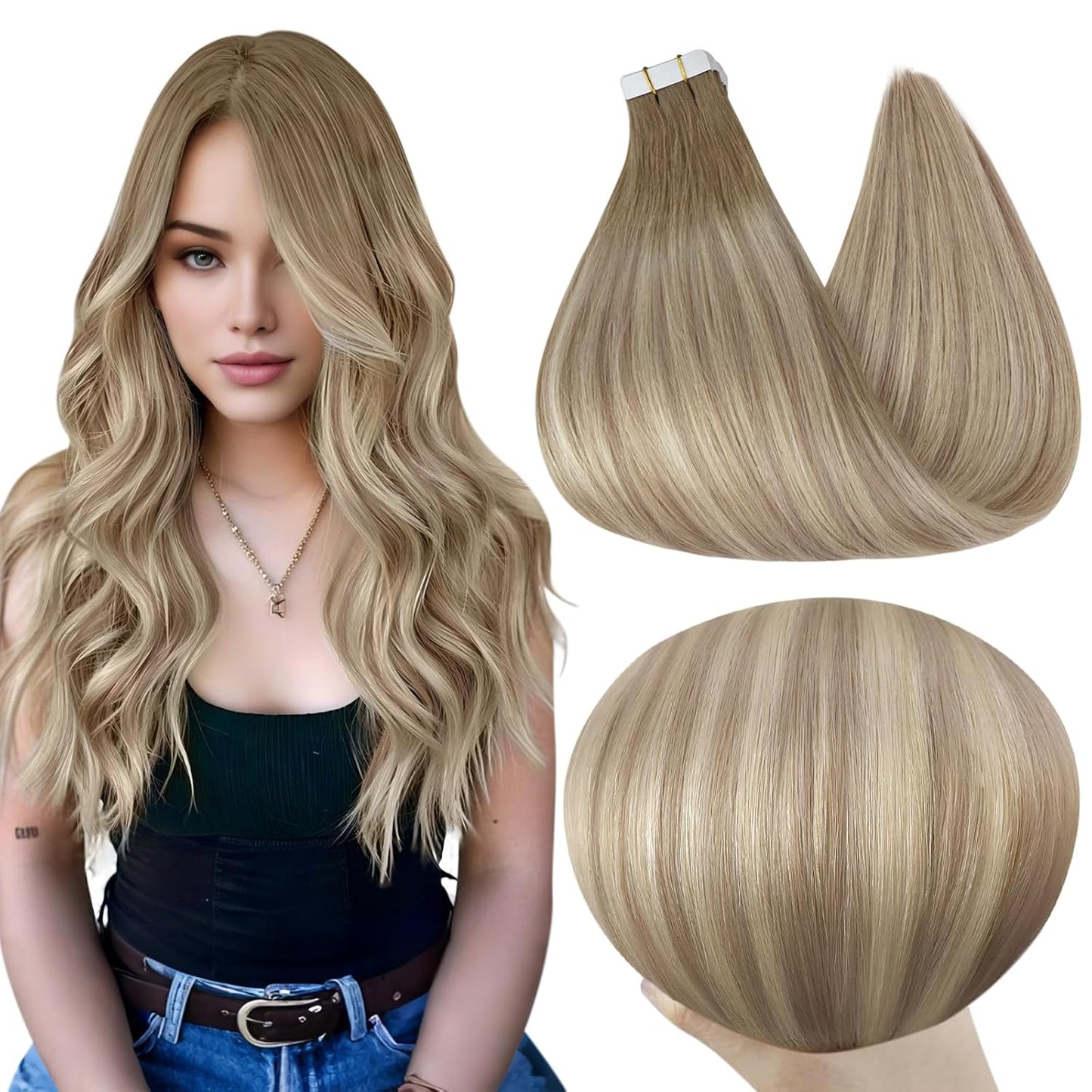 Full Shine Tape in Hair Extensions for Natural Volume and Style