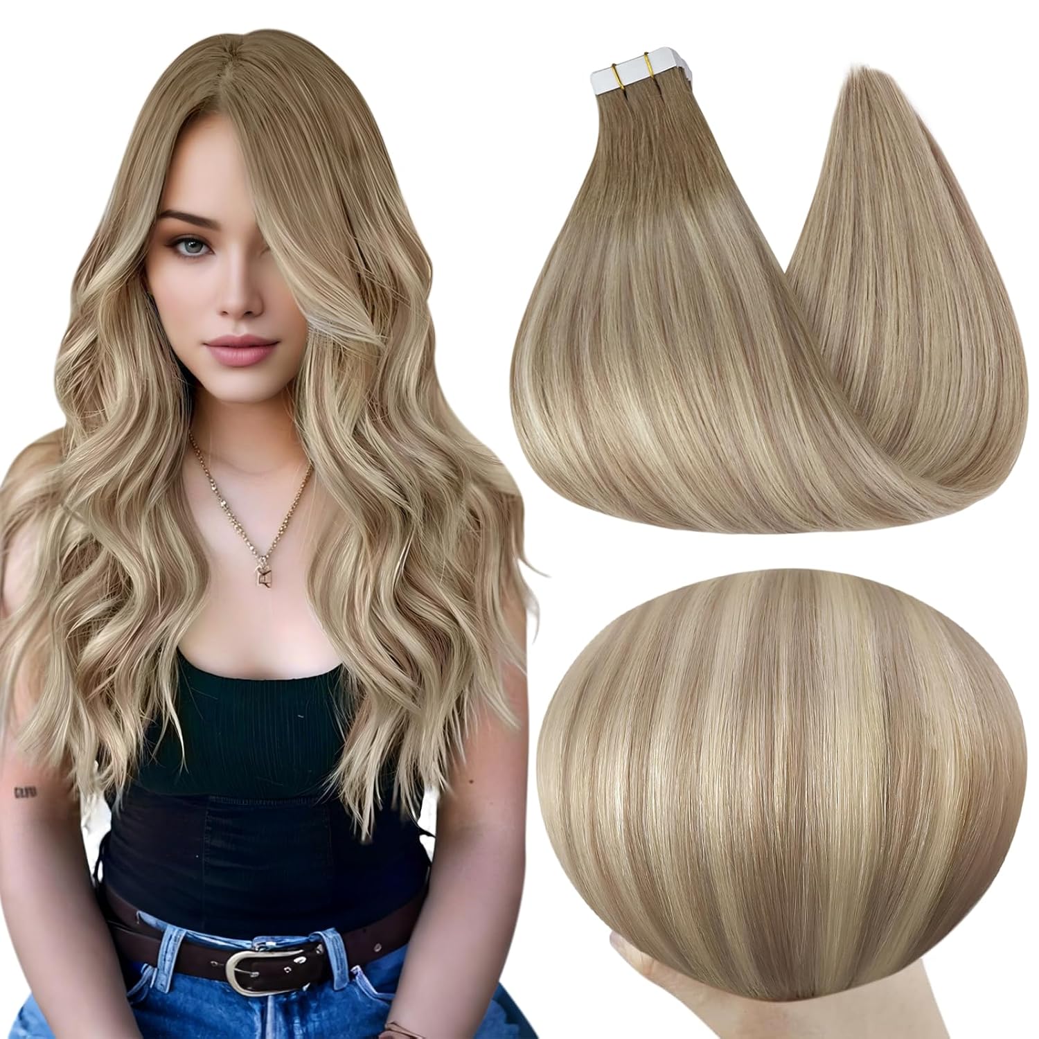 Full Shine Tape in Hair Extensions for Natural Volume and Style