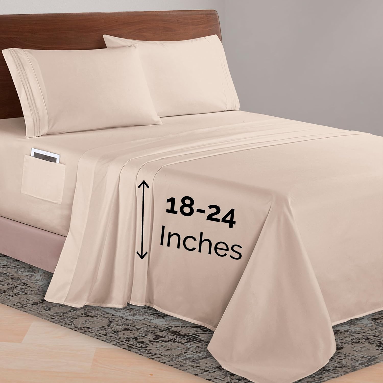 Elegant Comfort Luxurious 1500 Premium Microfiber Sheet Set