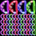 Light up Tambourines 96 Pack - LED Flashing Handheld Party Favors