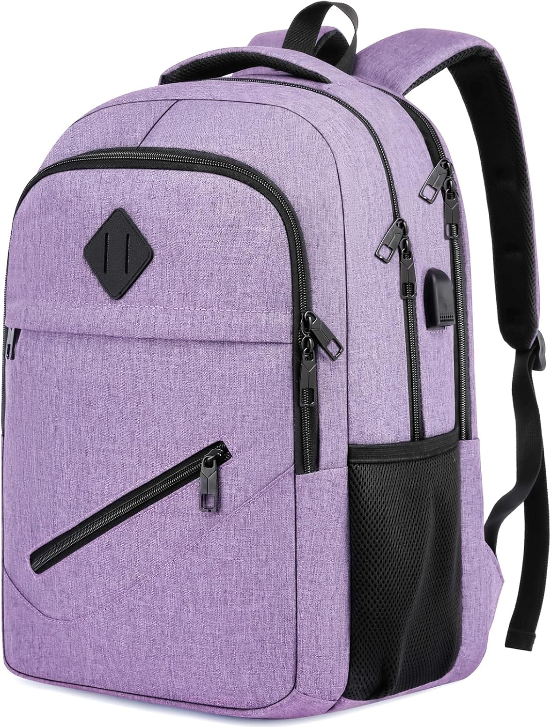 Lightweight Casual High School Bookbag with USB Charging Port