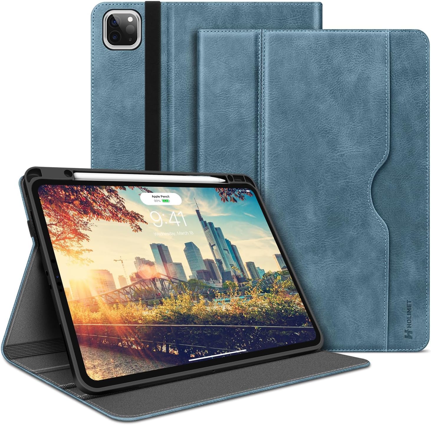 H HOLIMET Case for iPad Pro 13 inch 2024 M4 with Pencil Holder