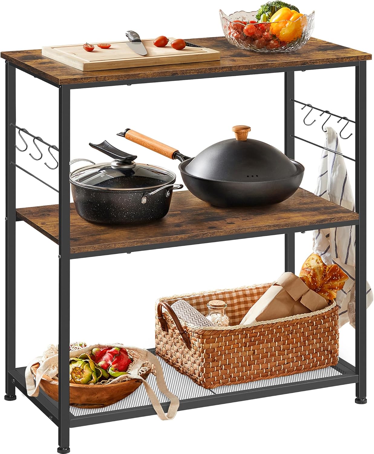 VASAGLE Industrial Kitchen Bakers Rack - Space-Saving Storage Solution!