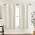 Short Window Curtains for Bathroom 100% Blackout Cafe Panels - 45 in