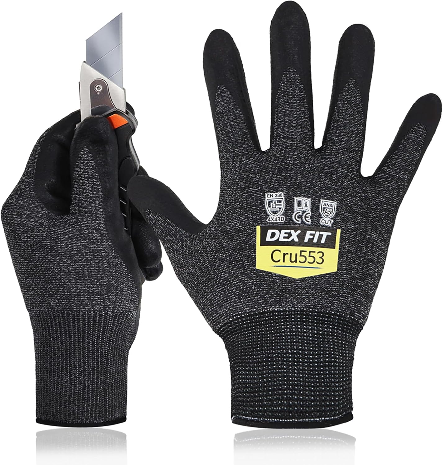 DEX FIT Professional Grade Cut Resistant Gloves for Safety