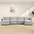 Sectional Cloud Couch 148in U-Shaped Sleeper Sofa - Spacious Comfort