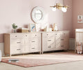 WAMPAT 2-in-1 Baby Dresser for Bedroom - Flexible 14-Drawer Storage