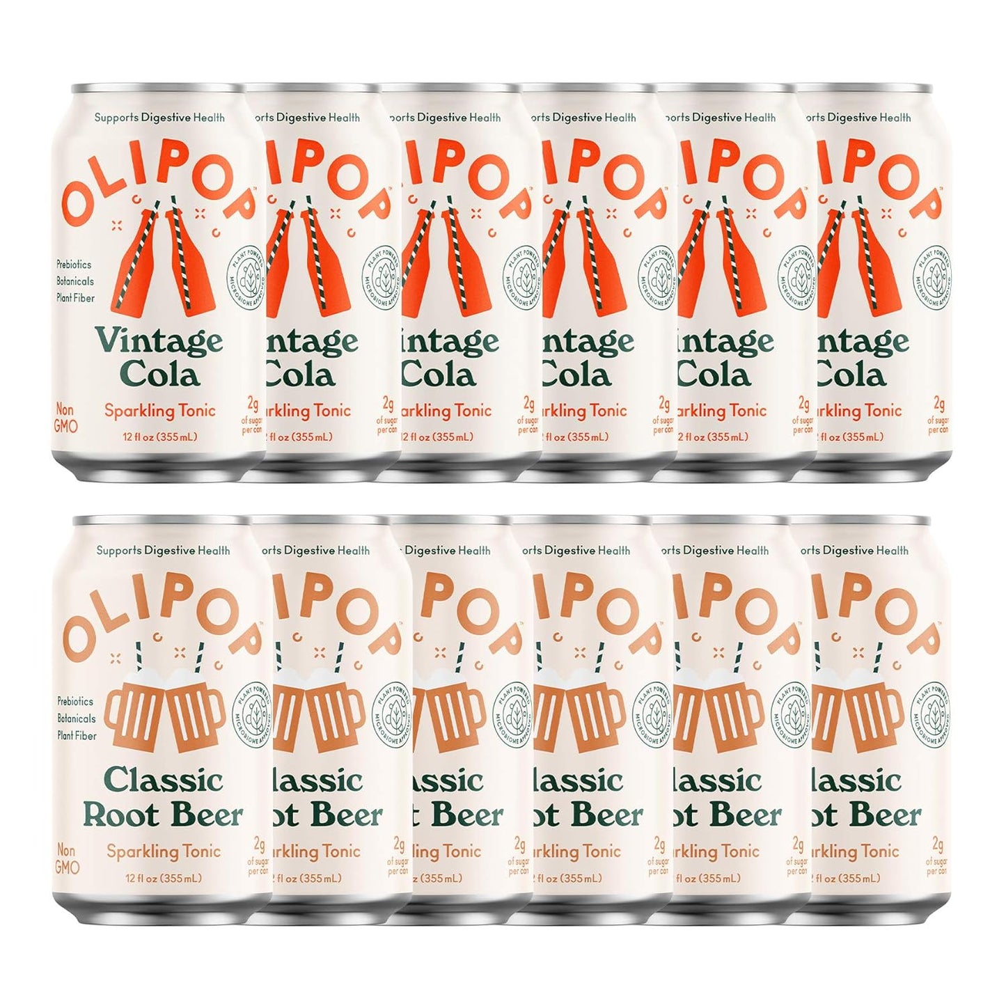 OLIPOP Old School Classics Variety Pack - Healthy Soda Delight