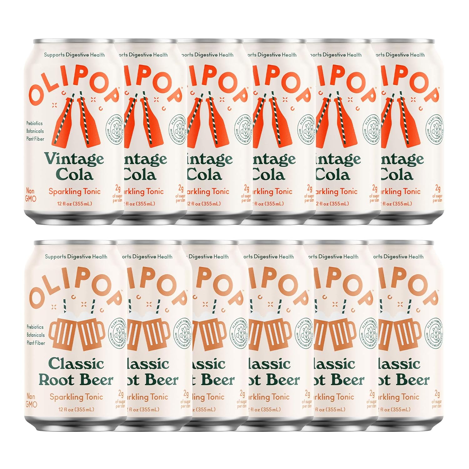 OLIPOP Old School Classics Variety Pack - Healthy Soda Delight