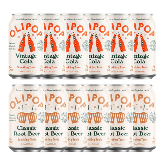 OLIPOP Old School Classics Variety Pack - Healthy Soda Delight