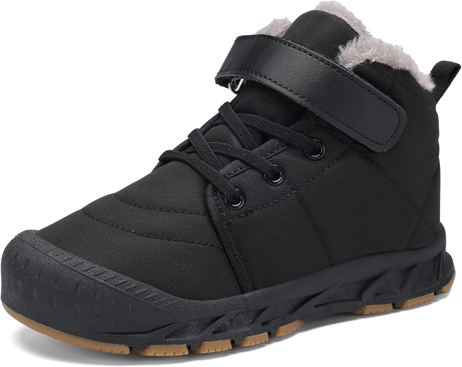 Boys Snow Boots Winter Waterproof Slip Resistant Cold Weather Shoes