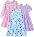 Toddler Girl Floral Skater Multipack Dresses 3-Pack - Versatile Cute