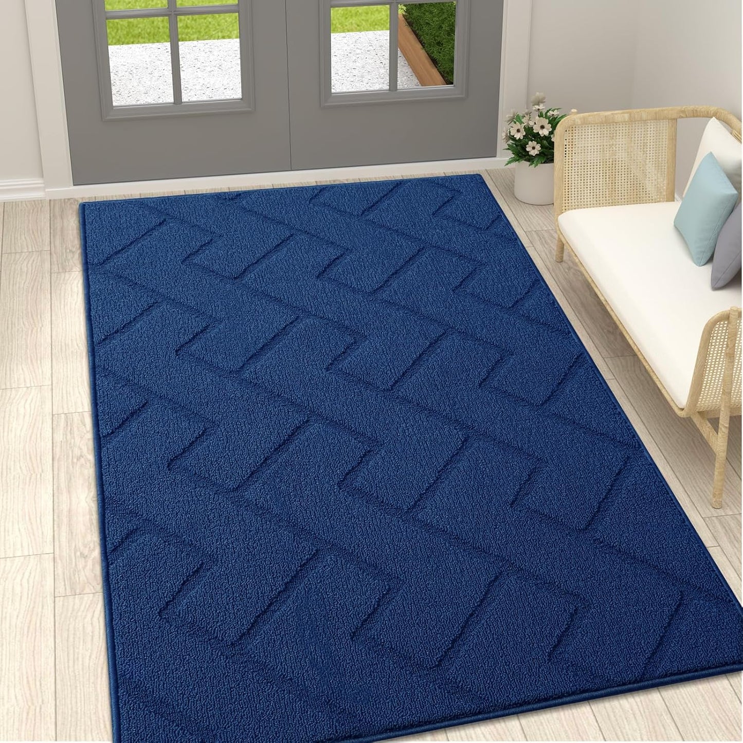 OLANLY Indoor Door Mat, 59x35, Non-Slip and Easy to Clean