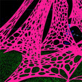 1400 Sqft Glow Pink Giant Durable Spider Webs Halloween Decorations