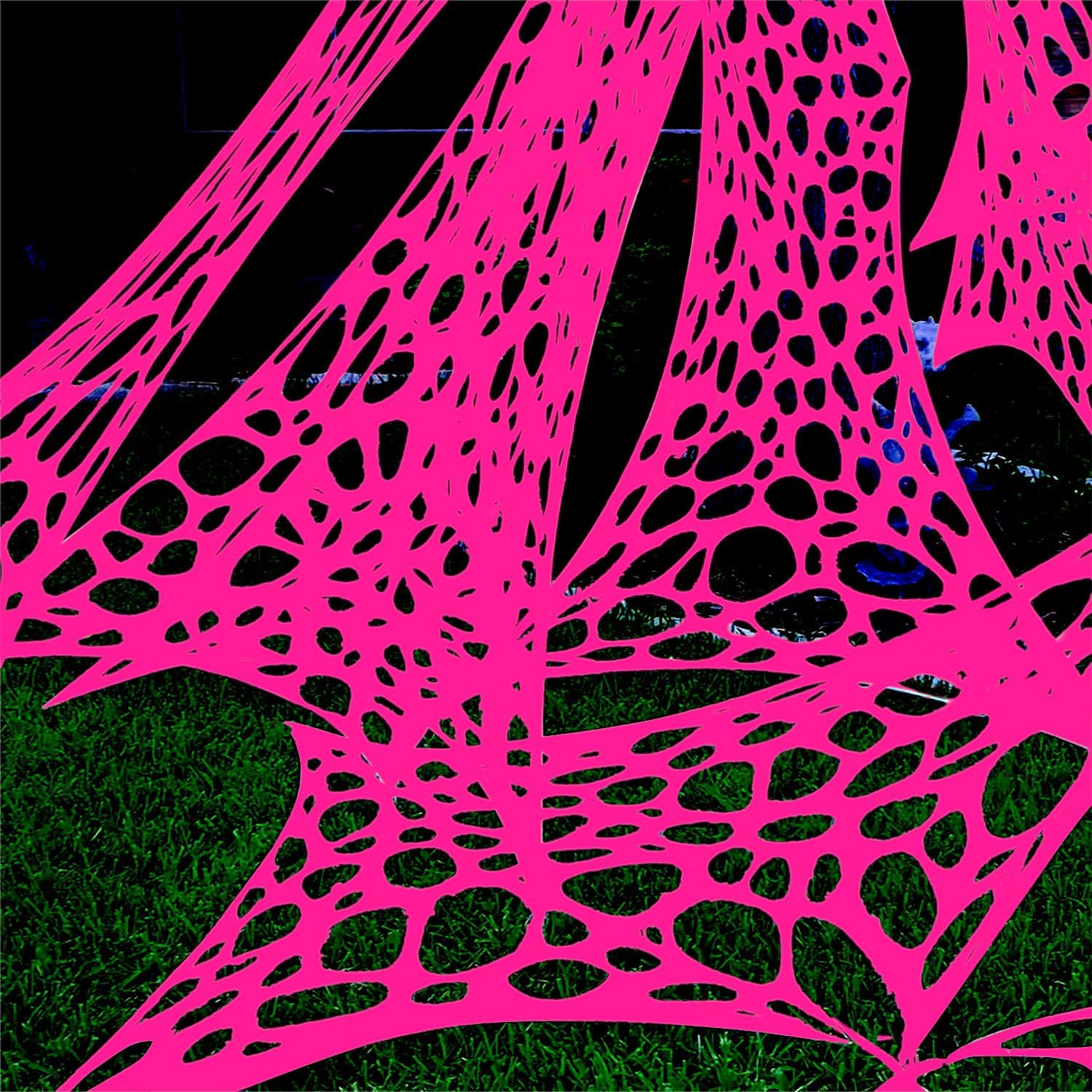 1400 Sqft Glow Pink Giant Durable Spider Webs for Halloween