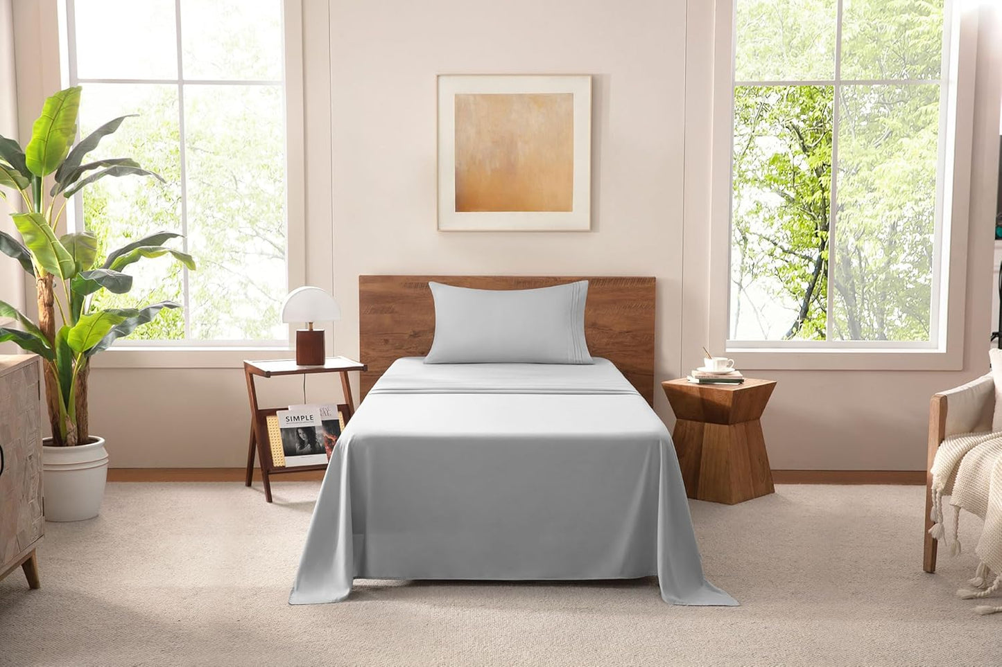 MISSQ Twin XL Bed Sheets Set - Cooling, Soft, Hypoallergenic