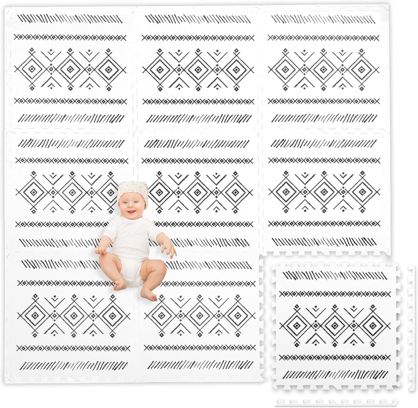 Play Platoon Non-Toxic Kids Play Mat - Extra-Thick Comfort Foam