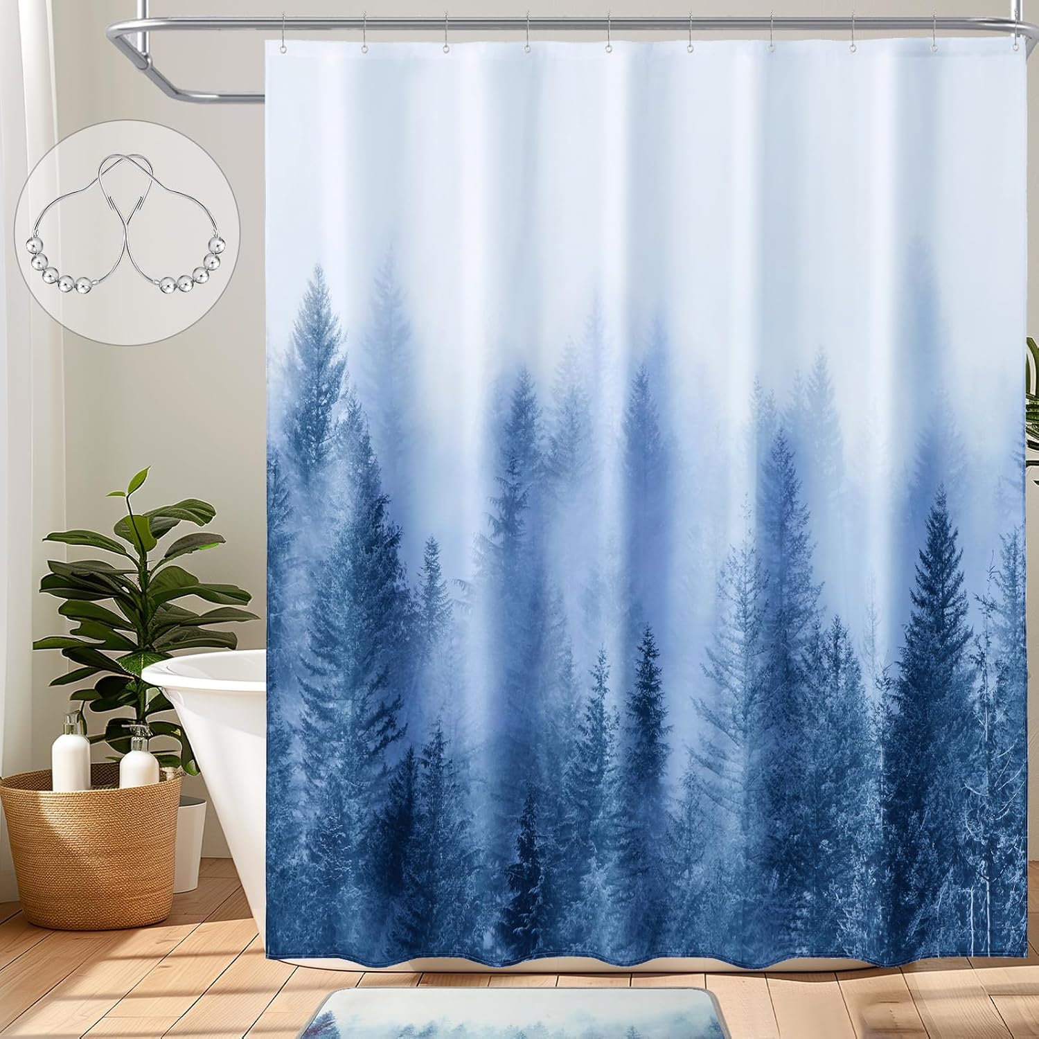 ORTIGIA Woodland Magic Shower Curtain