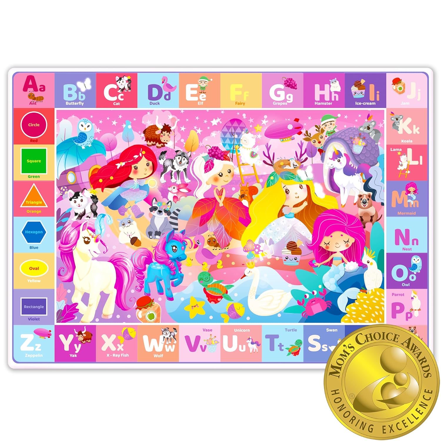 QUOKKA ABC Play Mat for Babies and Toddlers - Soft Plush Rug