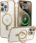 iPhone 15 Pro Max Magnetic Ring Stand Case - 16ft Military Protection