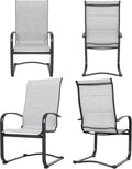 NUU GARDEN Patio Chairs Set of 4 for All Weather Comfort