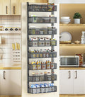Over The Door Pantry Organizer 8-Tier Mesh Hanging Rack - Space Saving