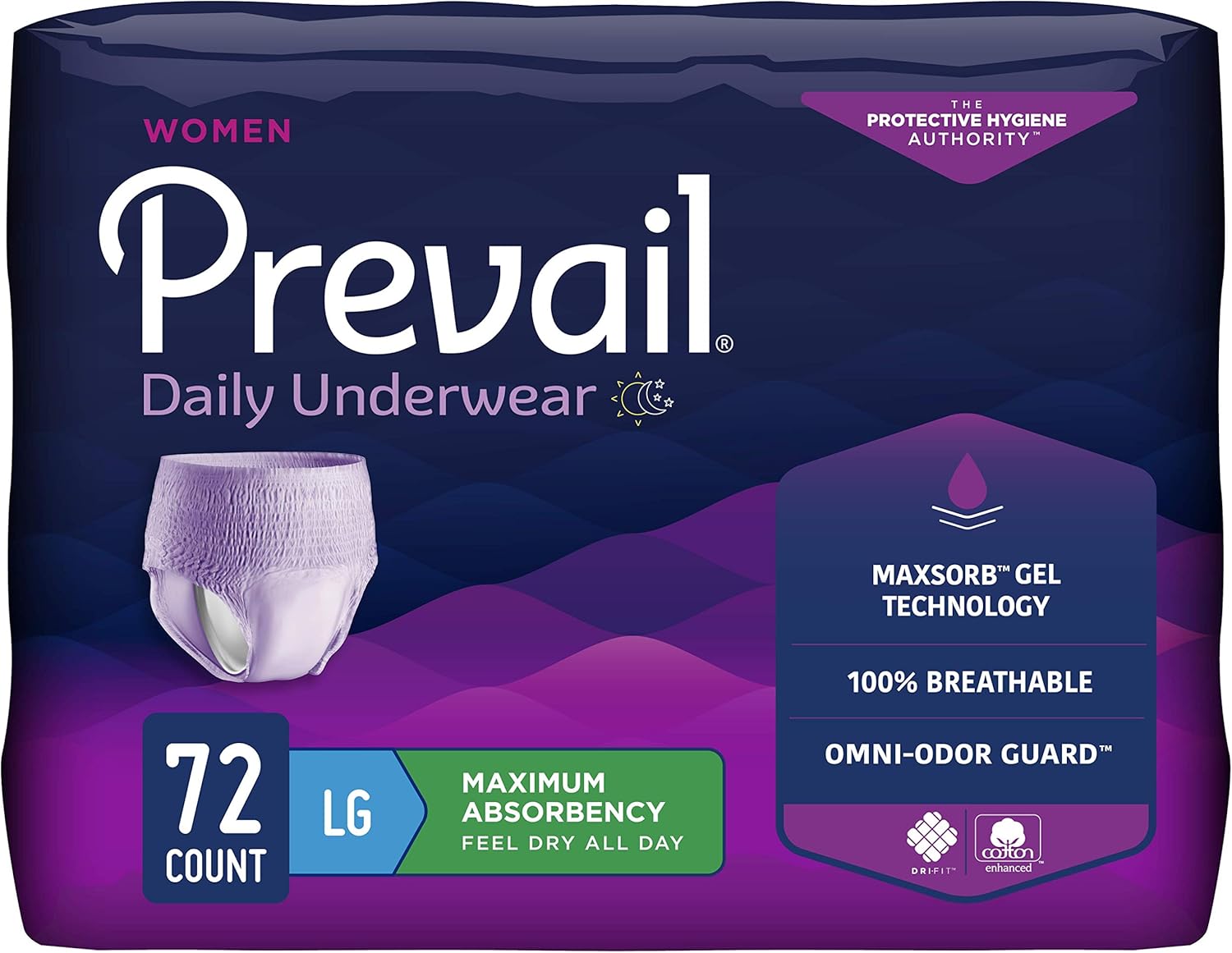 Prevail Proven | Maximum Absorbency | 72 Count