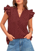 Trendy Eyelet Tops for Women by BTFBM for Summer Outings