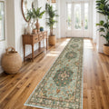 Washable Oriental Hallway Runner Rug 3x14 - Soft, Stain Resistant