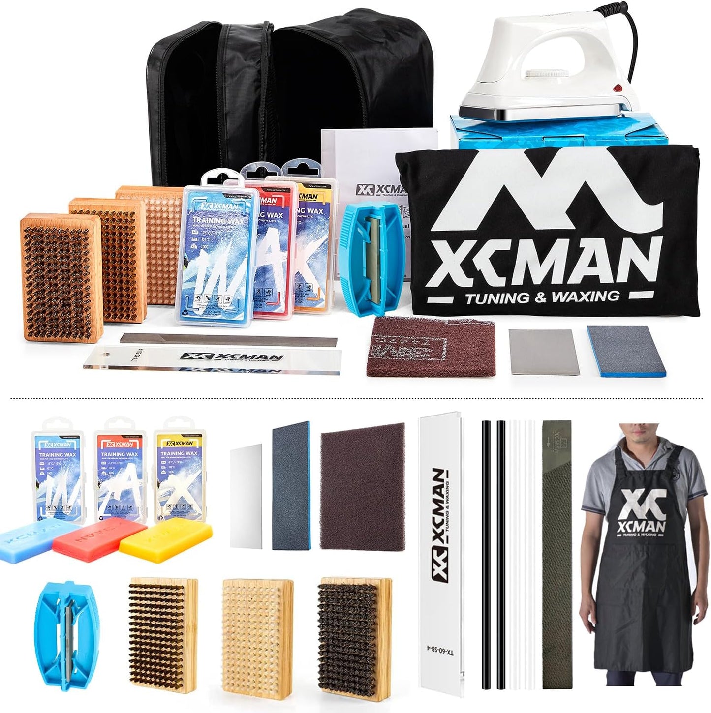 Ultimate Ski Tuning Kit with Waxing Iron