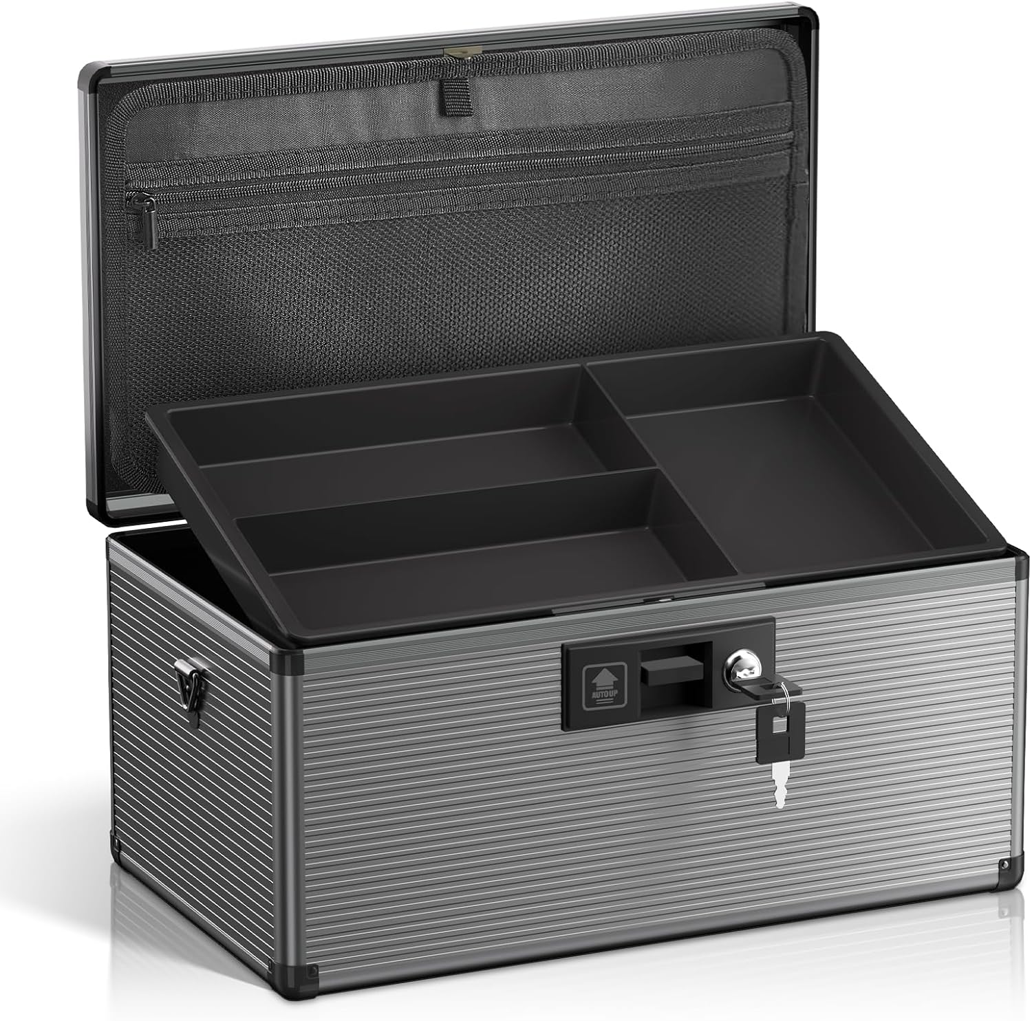 Medicine Lock Box with Key for Safe Medication Storage