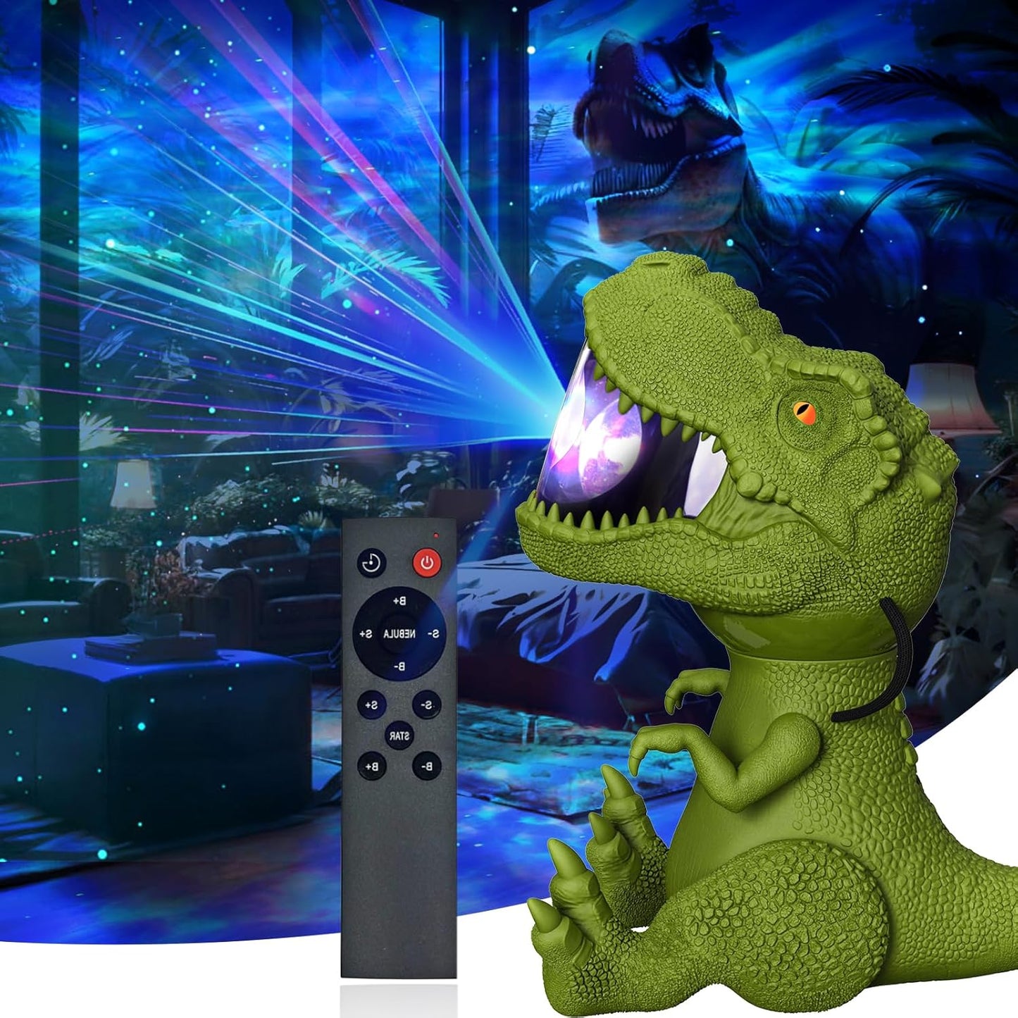 Dinosaur Galaxy Projector - Nebula Night Light