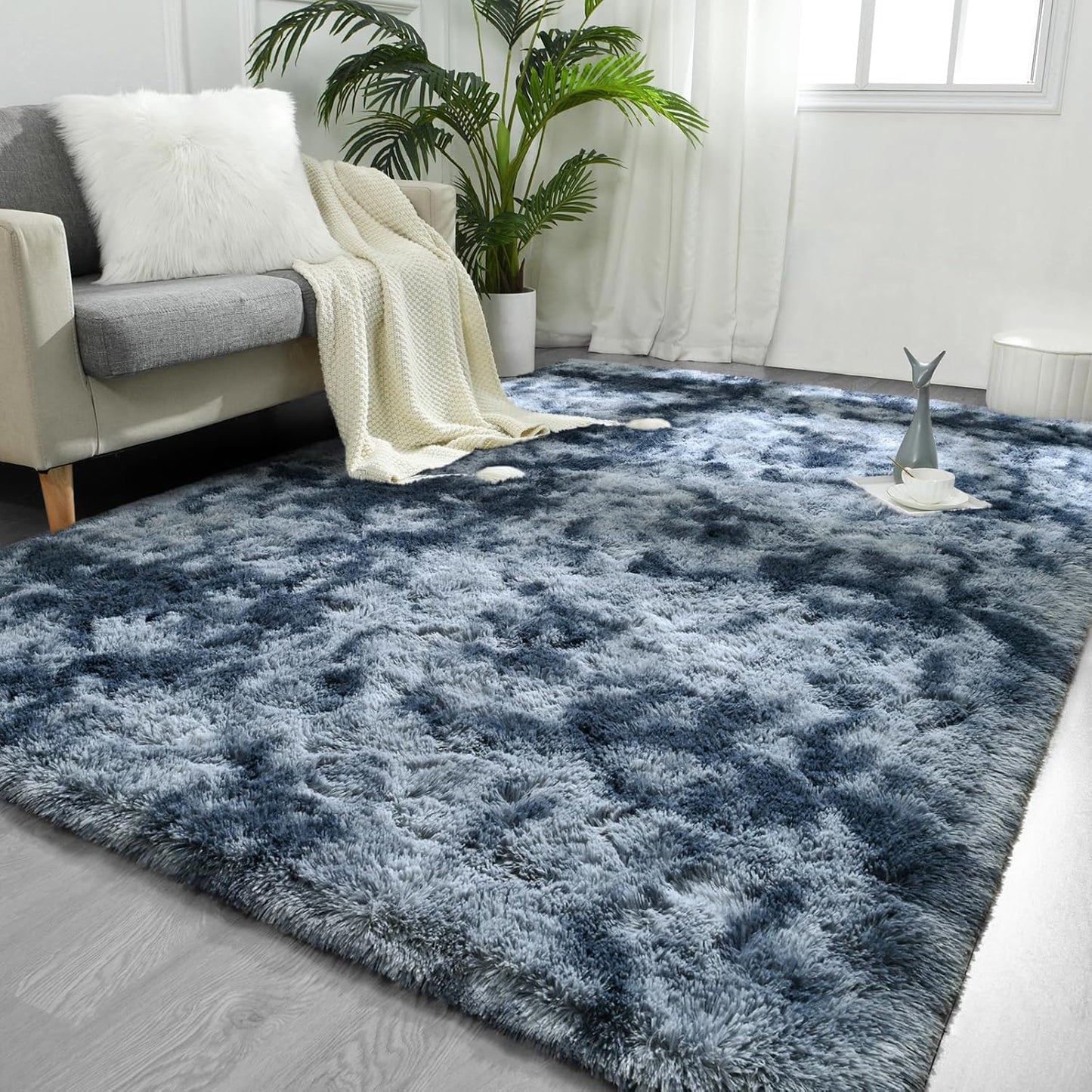 FlyDOIT Large Area Rugs for Living Room, 5x8 Feet Soft Plush