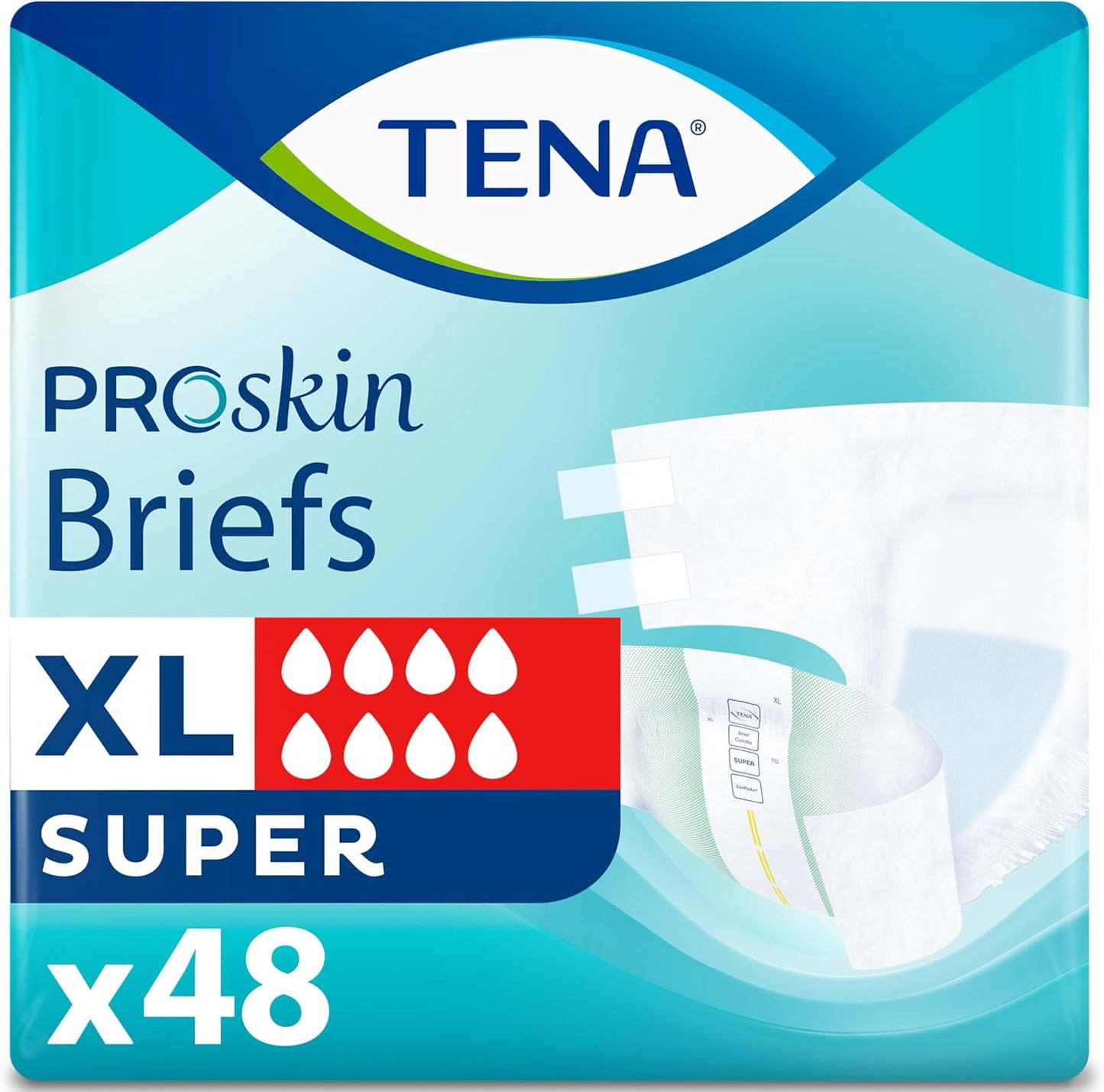 TENA ProSkin Unisex Adult Diapers with Tabs for Maximum Comfort