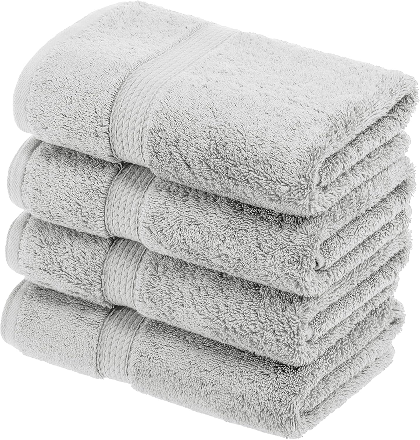 Superior Egyptian Cotton Pile Hand Towel Set of 4 for Luxury