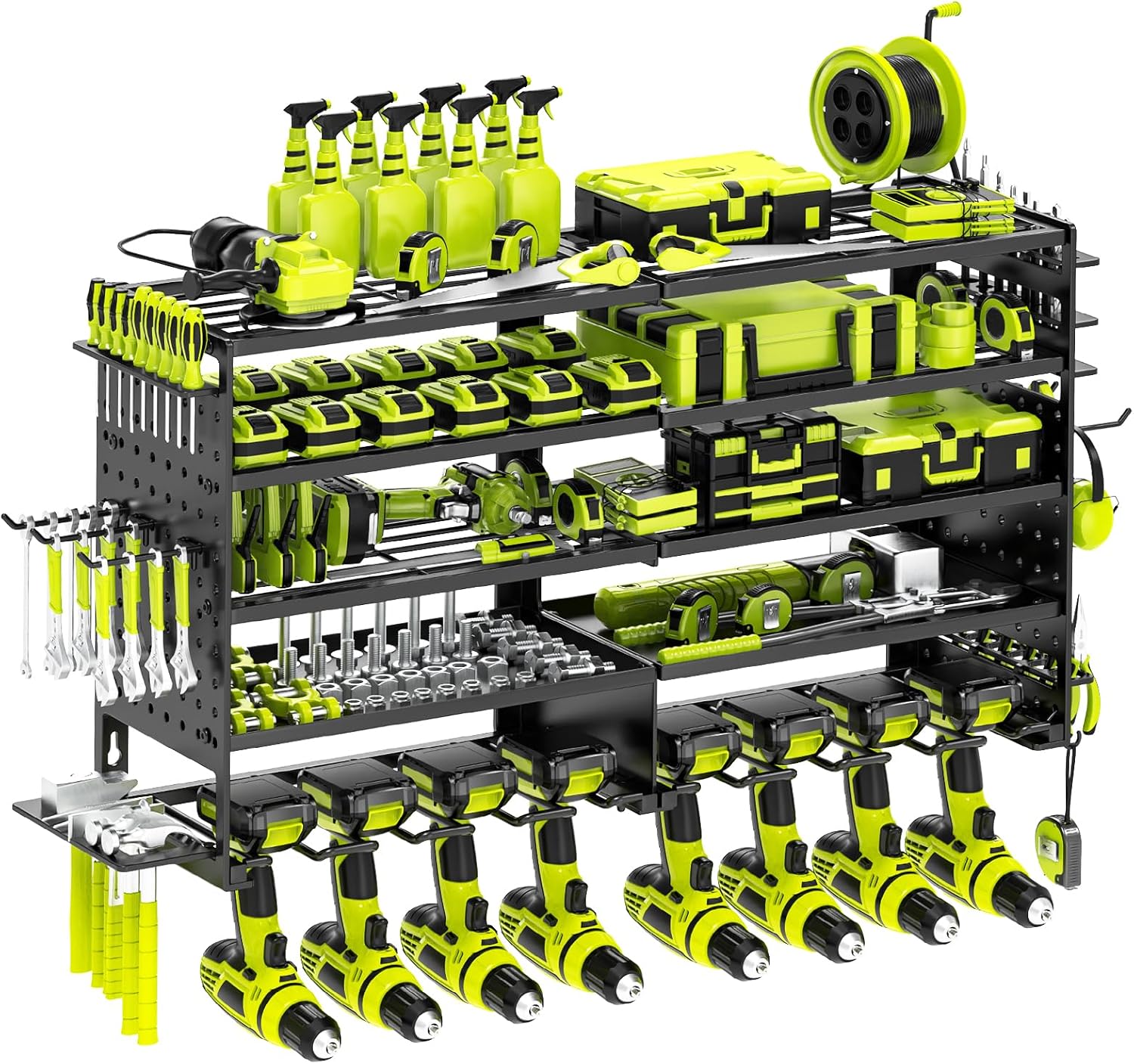 Organize with Ease: 5-Layer Power Tool Holder