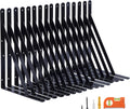 16-Pack 14 in Heavy Duty Shelf Brackets - Large Wall Bracket for Heavy