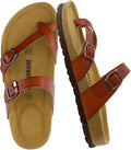 Women's Luna Cork Footbed Sandal - White Slip-On Comfort